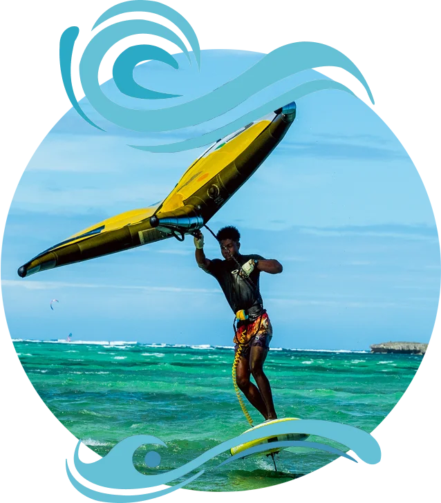 Image représentant du wingfoil