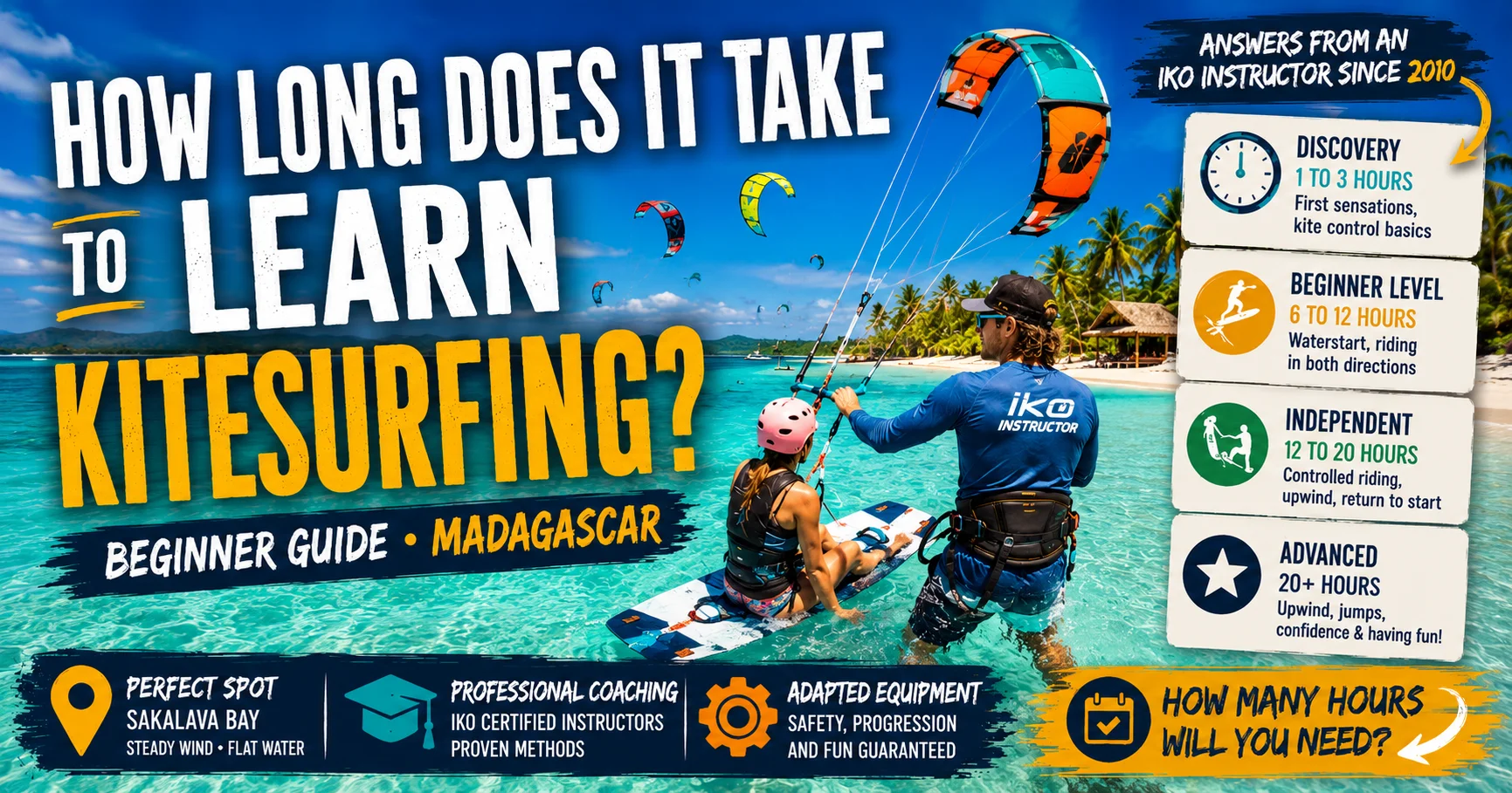 How Long Does It Take to Learn Kitesurfing in Diego Suarez? The Complete Beginner's Guide