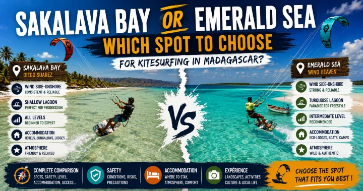 Sakalava Bay or Emerald Sea: Which Spot to Choose for Kitesurfing in Madagascar?